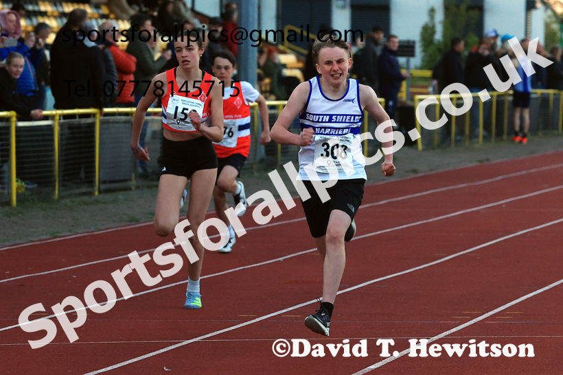 The 150 metres, 2026 NEGP 1, Monkton Stadium. Photo: David T. Hewitson/Sports for All Pics